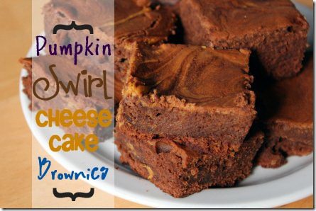 Pumpkin Swirl Cheesecake Brownies