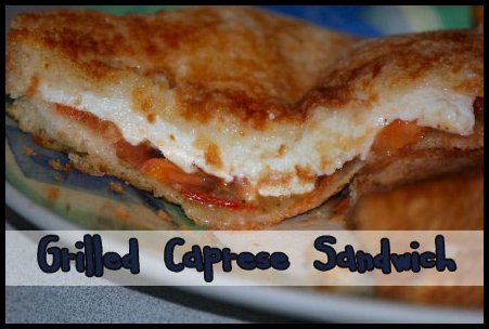 Grilled Mozarella Basil Tomato Caprese Sandwich Recipe