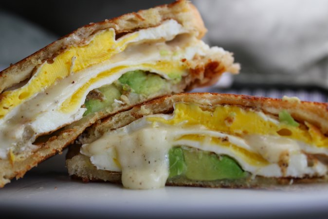 egg and avocado sandwich