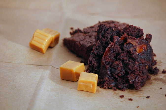 Dark Chocolate Caramel Brownies