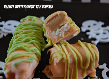Halloween Recipes: Peanut Butter Candy Bar Cookies