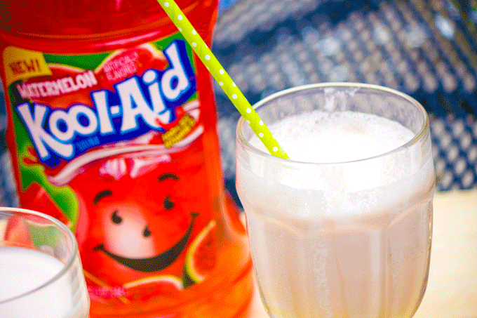 Watermelon Kool-Aid Fruit Drinks Malted Milkshakes #KoolOff #CollectiveBias #shop