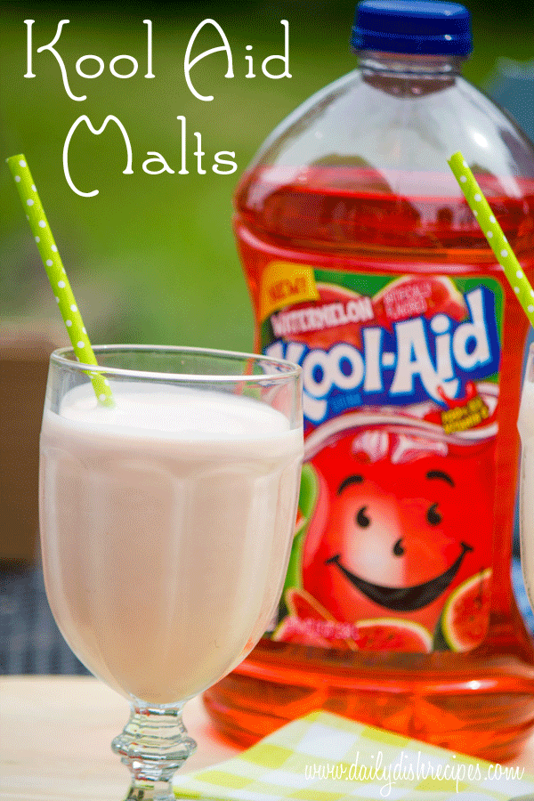 Watermelon Kool-Aid Fruit Drinks Malted Milkshakes #KoolOff #CollectiveBias #shop