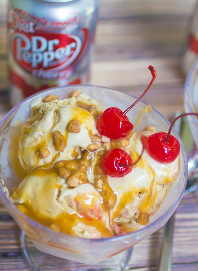 Dr Pepper Cherry Ice Cream with Dr Pepper Caramel Sauce 2