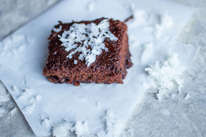 Dr Pepper® Cherry Coconut Brownies
