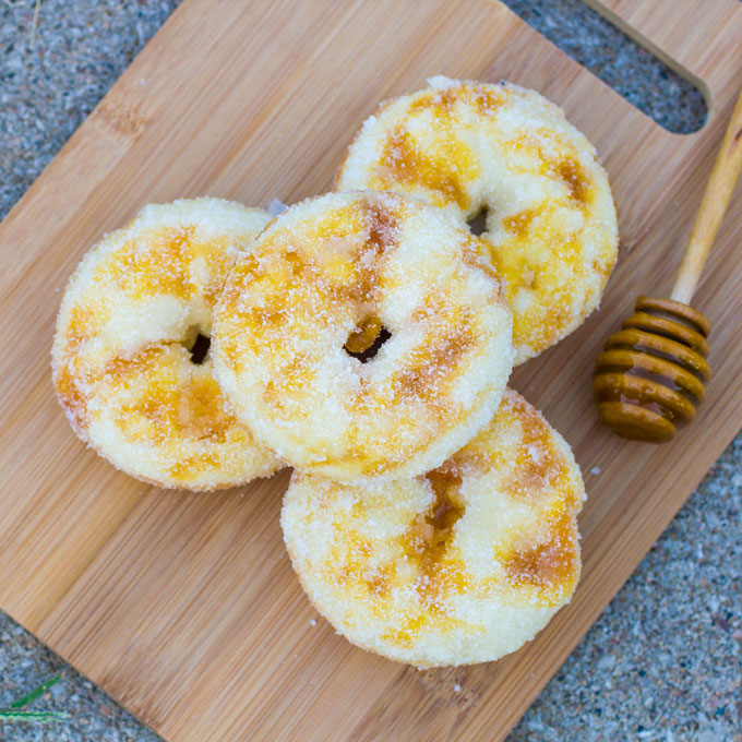 Tropical Fruit and Honey Swirled Donuts #FruitandHoney